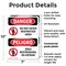 Signmission Do Not Enter High Voltage Bilingual Danger Sign, Plastic, 7in W x 10in L, 2PK OS-2PACK-DS-P-710-VS-1134 - alternate 2